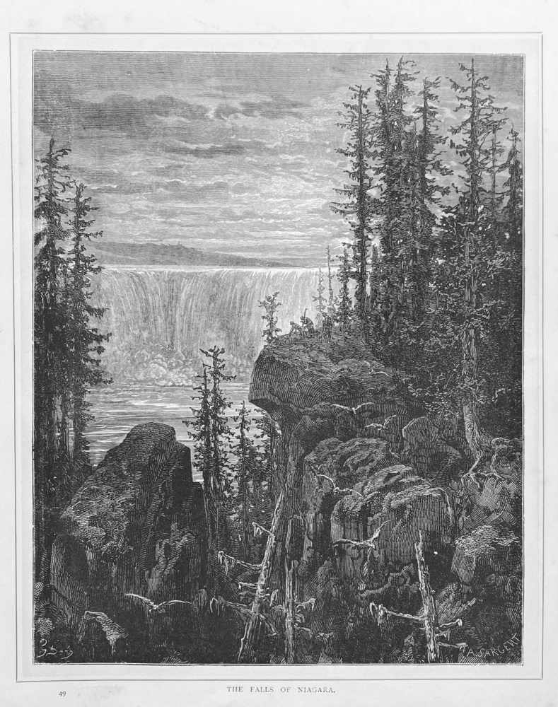 The Falls of Niagara.  1890c.