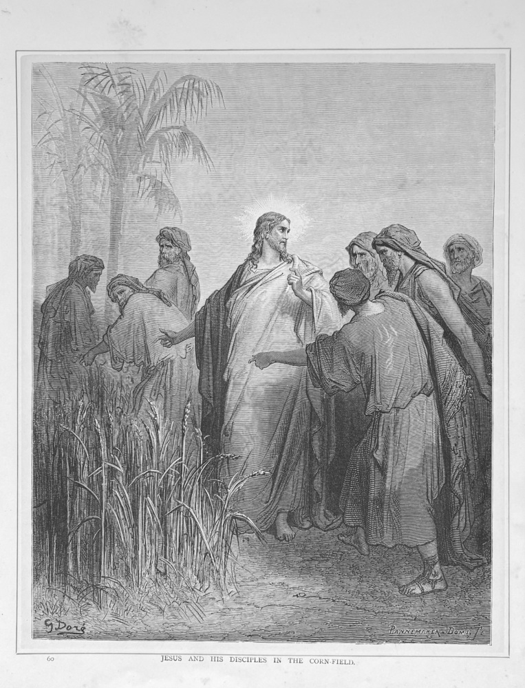 Jesus and his Disciples in the Corn-Field.  1890c.