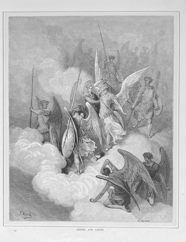 Abdiel and Satan.  1890c.