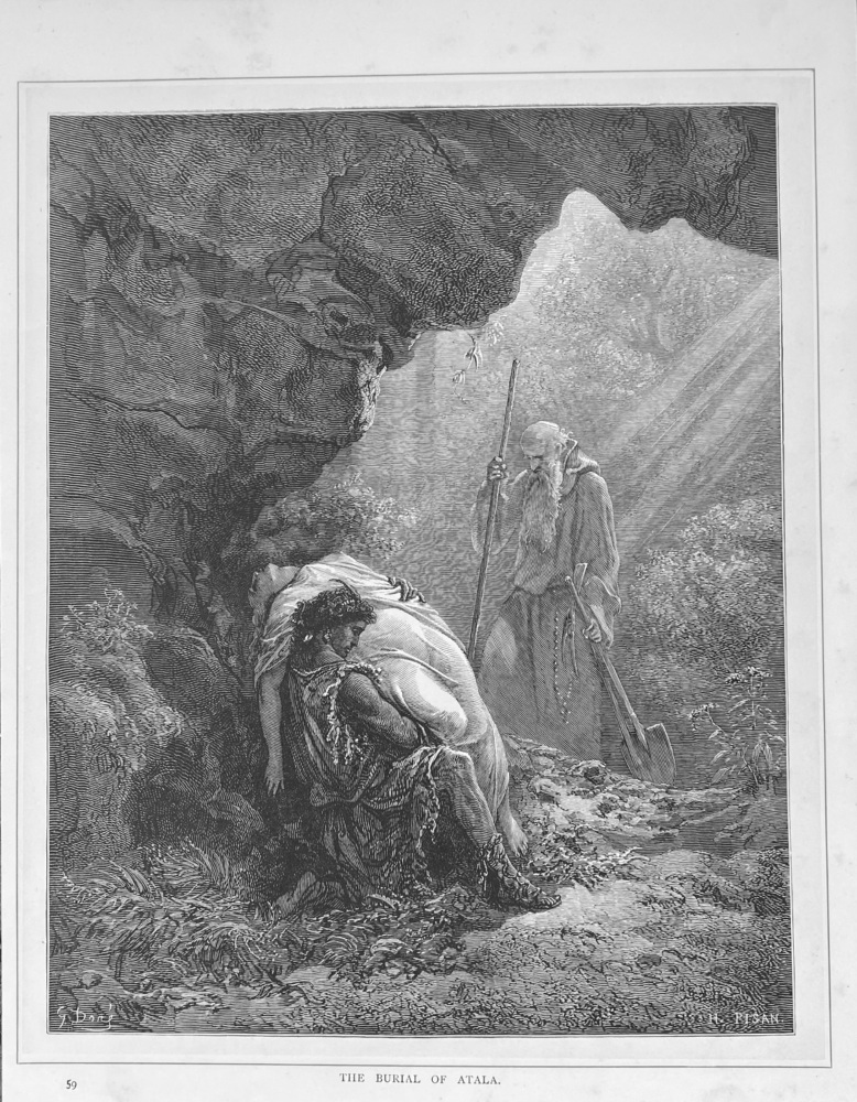 The Burial of Atala.  1890c.