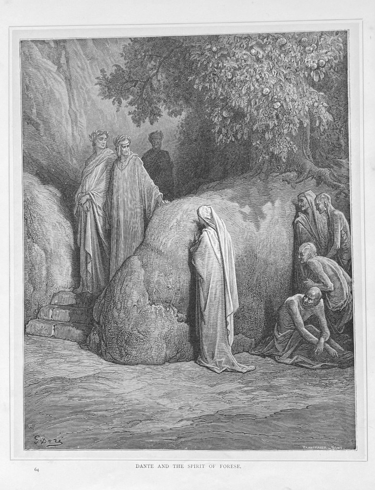 Dante and the Spirit of Forese.  1890c.