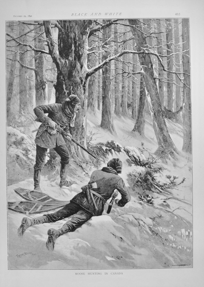 Moose Hunting in Canada - 1892