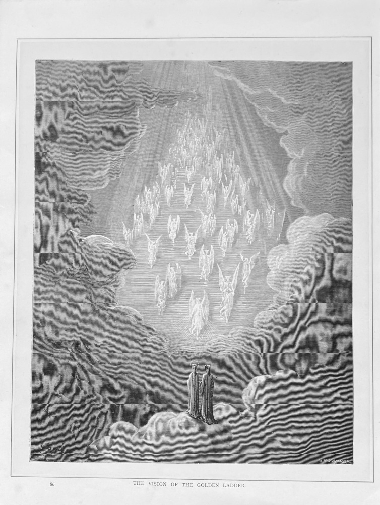 The Vision of the Golden Ladder.  1890c.