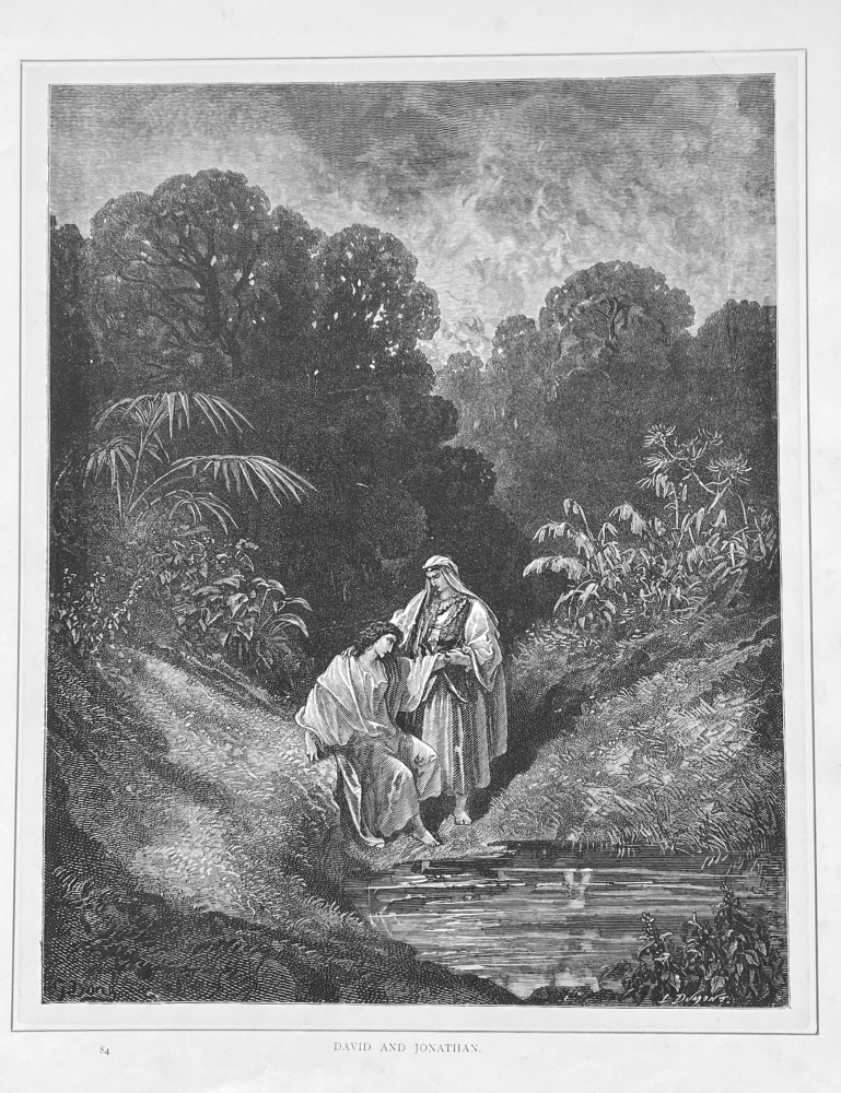 David and Jonathan.  1890c.