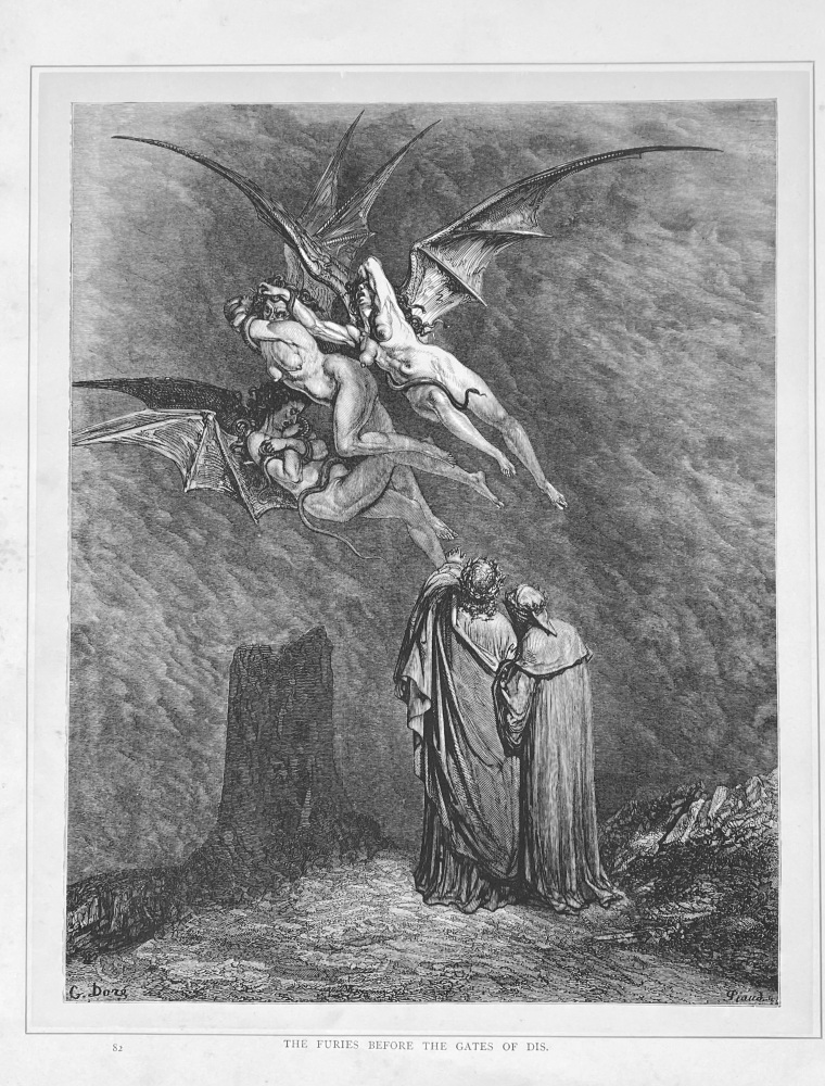 The Furies before the Gates of Dis.  1890c.
