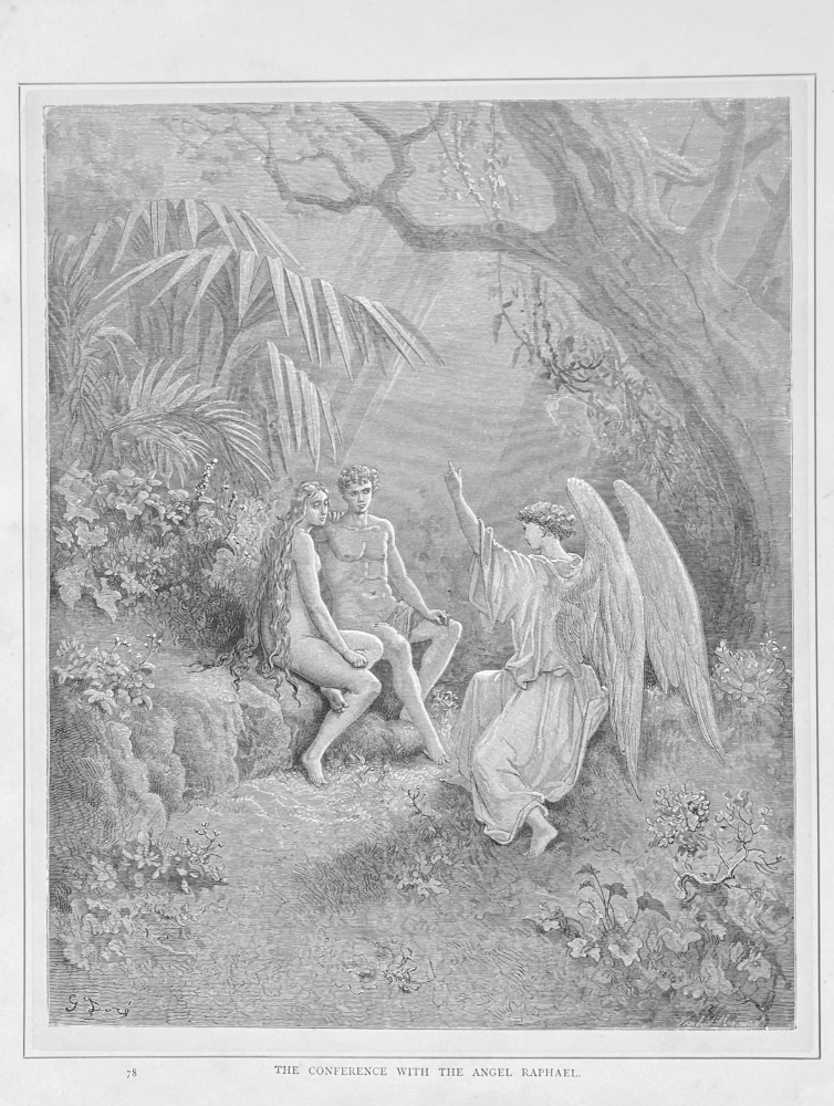The Conference with the Angel Raphael.  1890c.