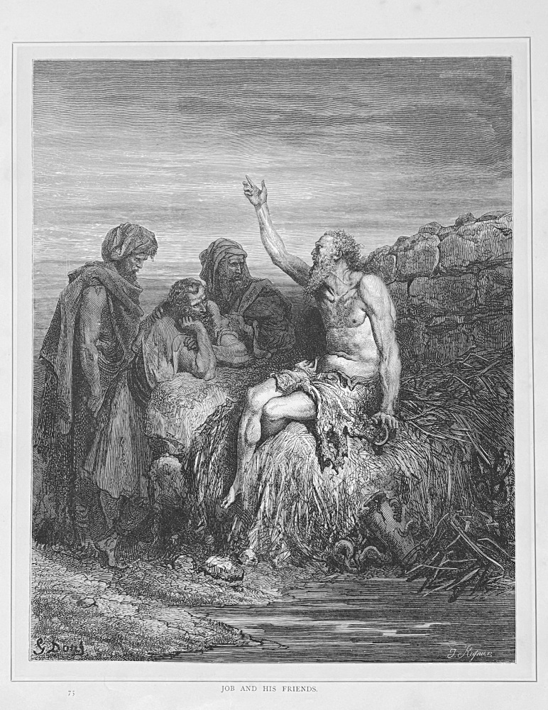 Job and his Friends.  1890c.