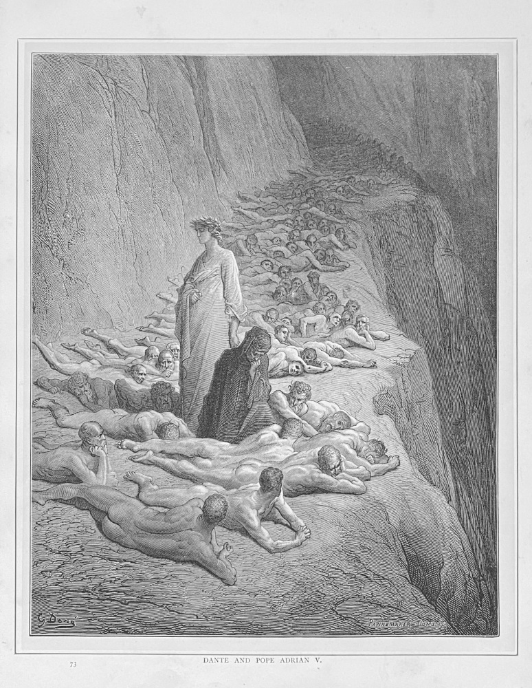 Dante and Pope Adrian  V.