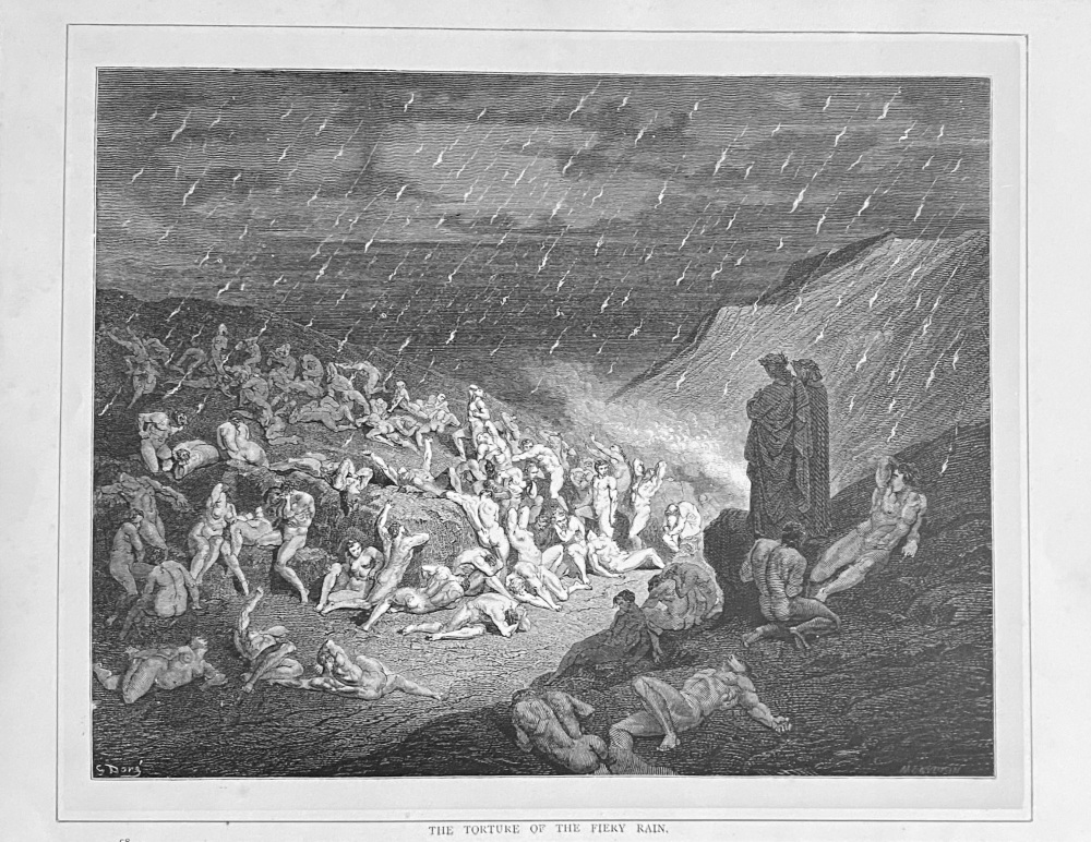 The Torture of the Fiery Rain  1890c.