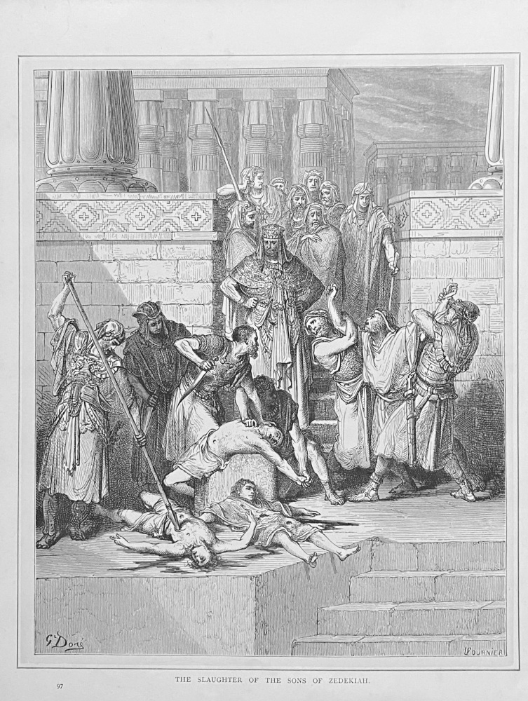 The Slaughter of the Sons of Zedekiah.  1890c.