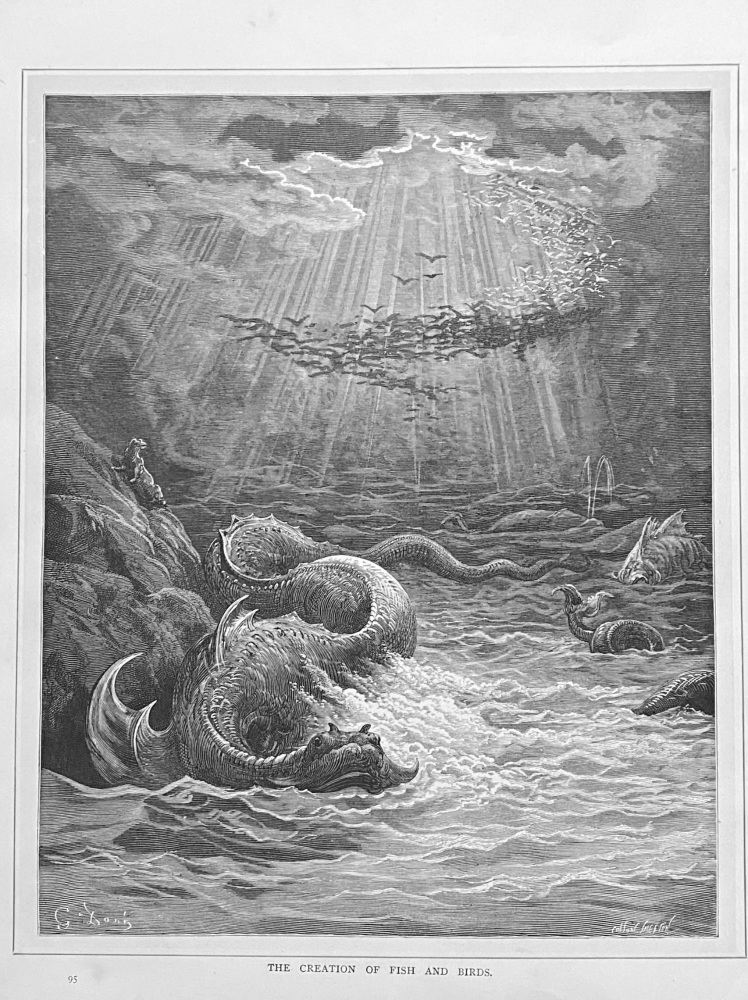 The Creation of Fish and Birds.  1890c.