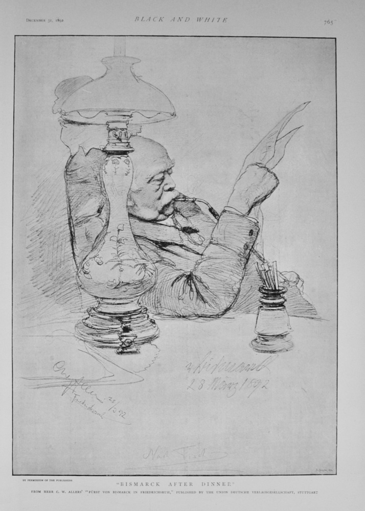 "Bismarck After Dinner" - 1892
