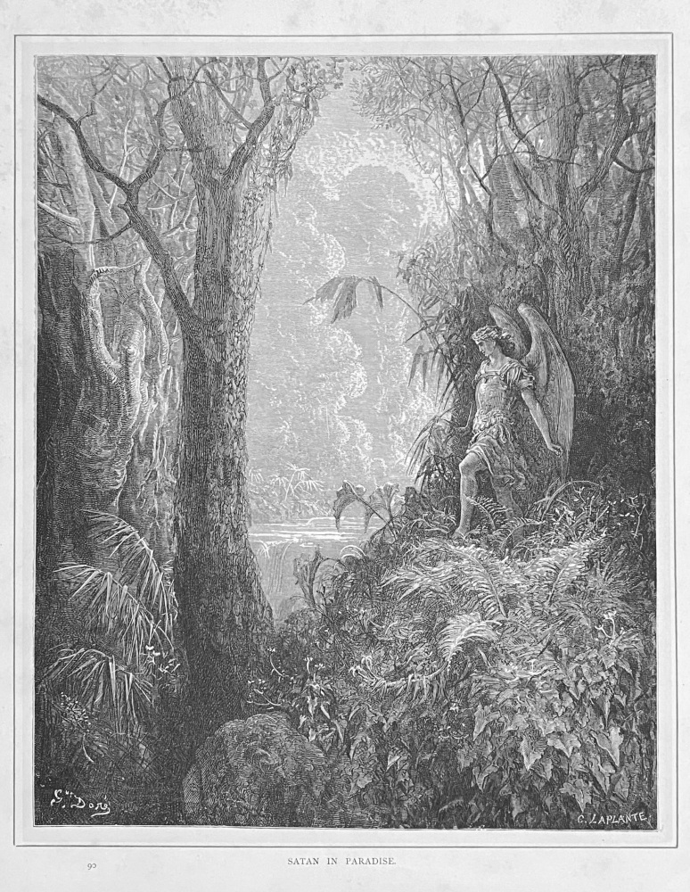 Satan in Paradise.  1890c.