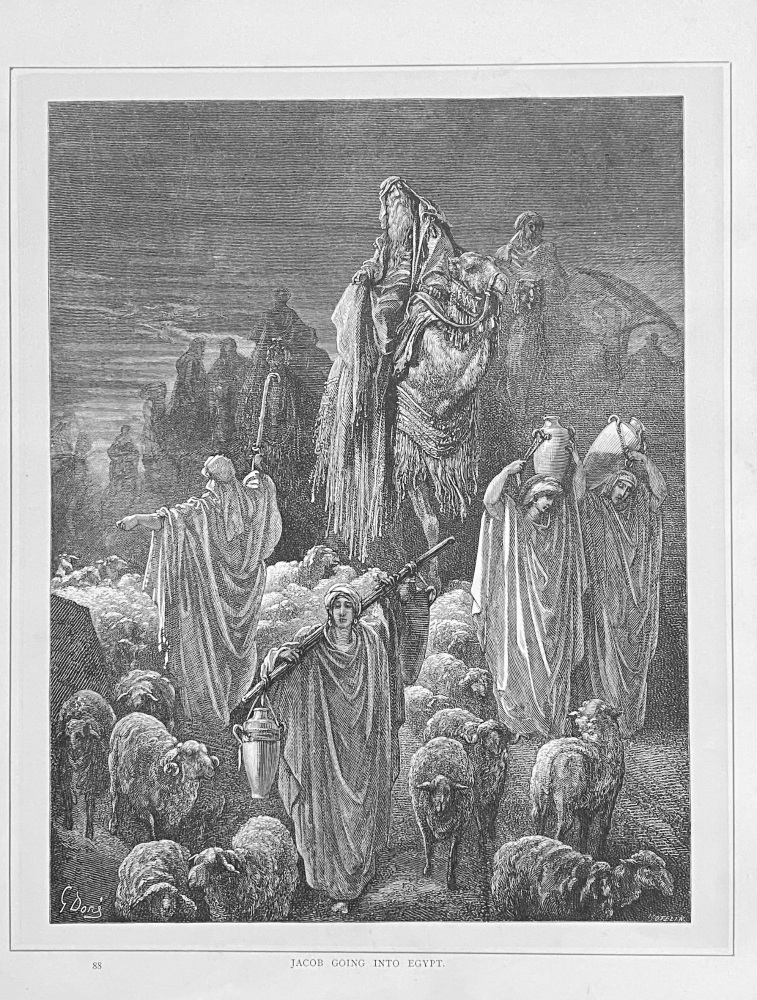 Jacob going into Egypt.  1890c.
