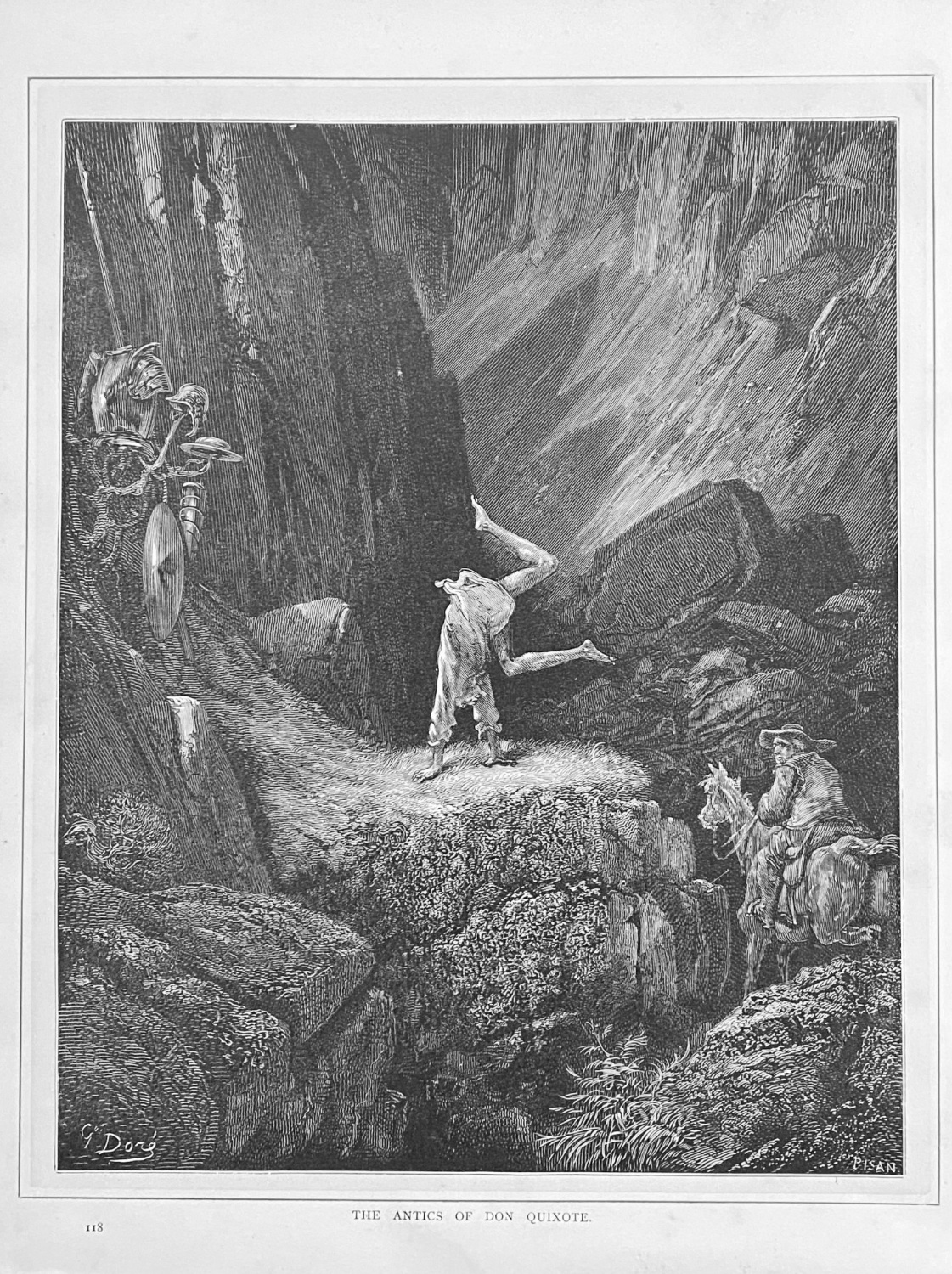 The Antics of Don Quixote.  1890c.