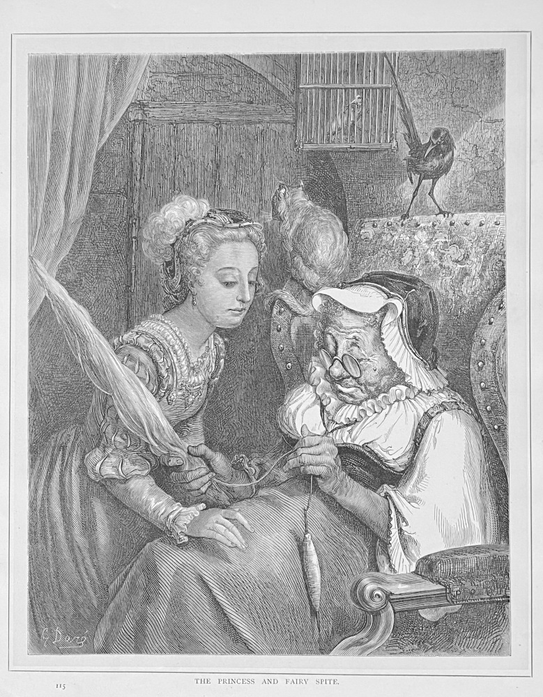 The Princess and Fairy Spite.  1890c.