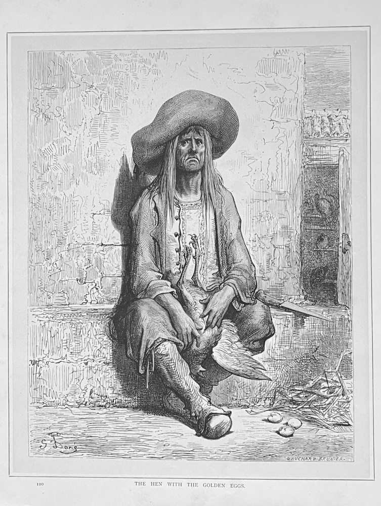 The Hen with the Golden Eggs.  1890c.