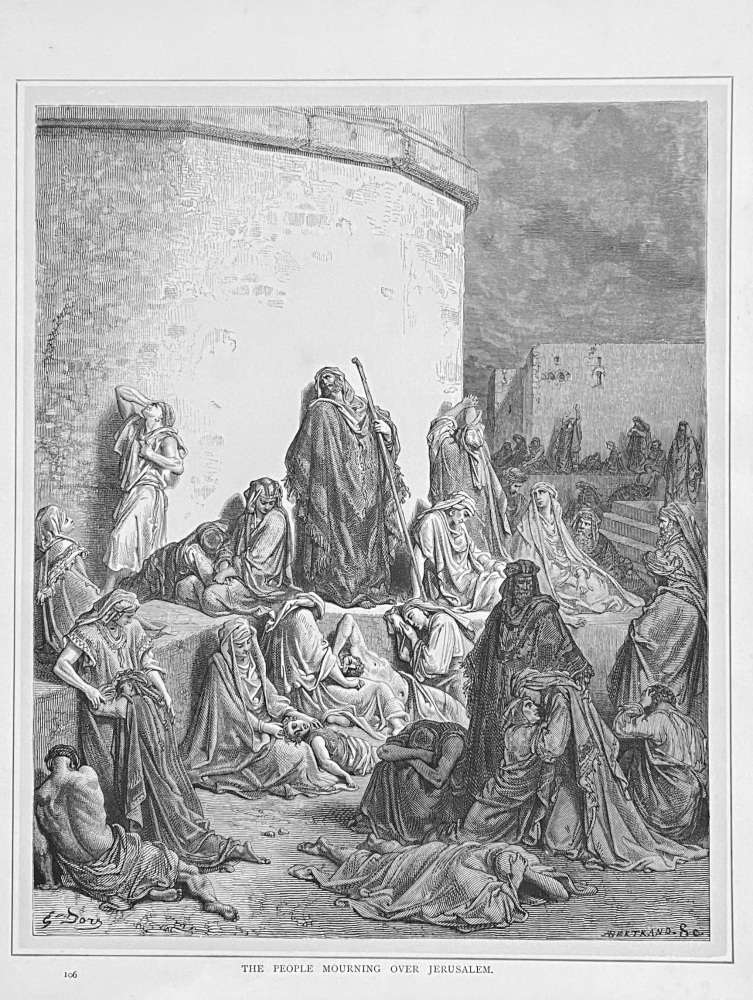 The People Mourning over Jerusalem.  1890c.