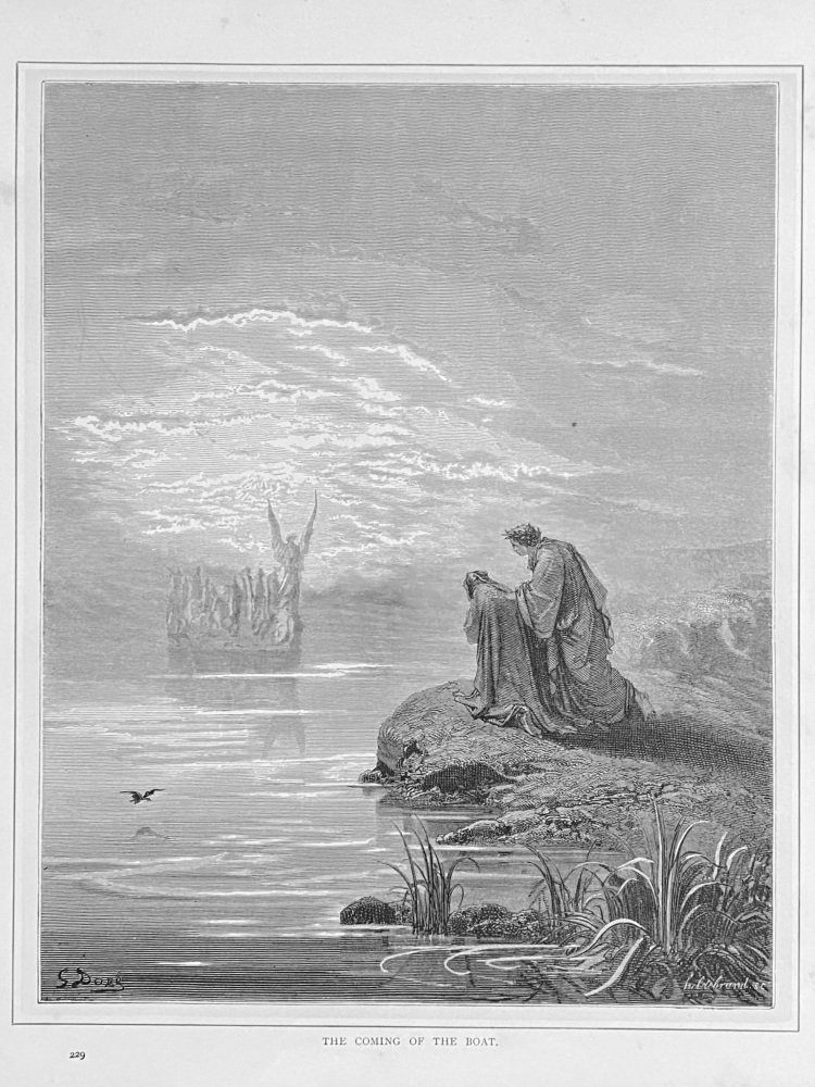 The Coming of the Boat. 1890c.