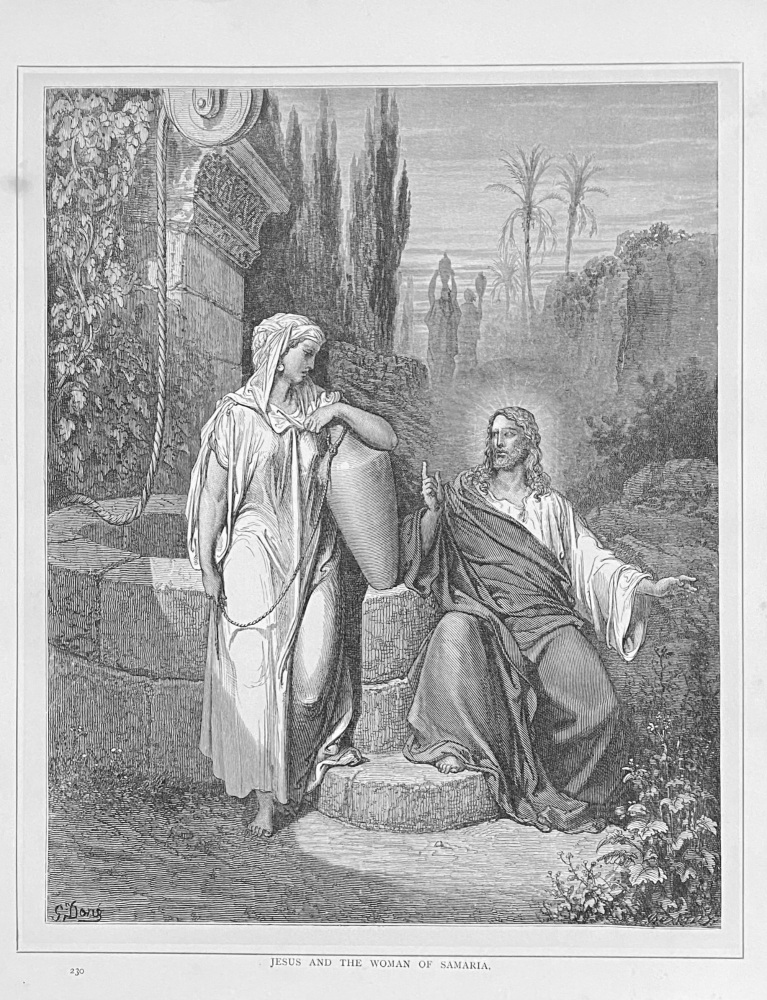Jesus and the Woman of Samaria.  1890c.