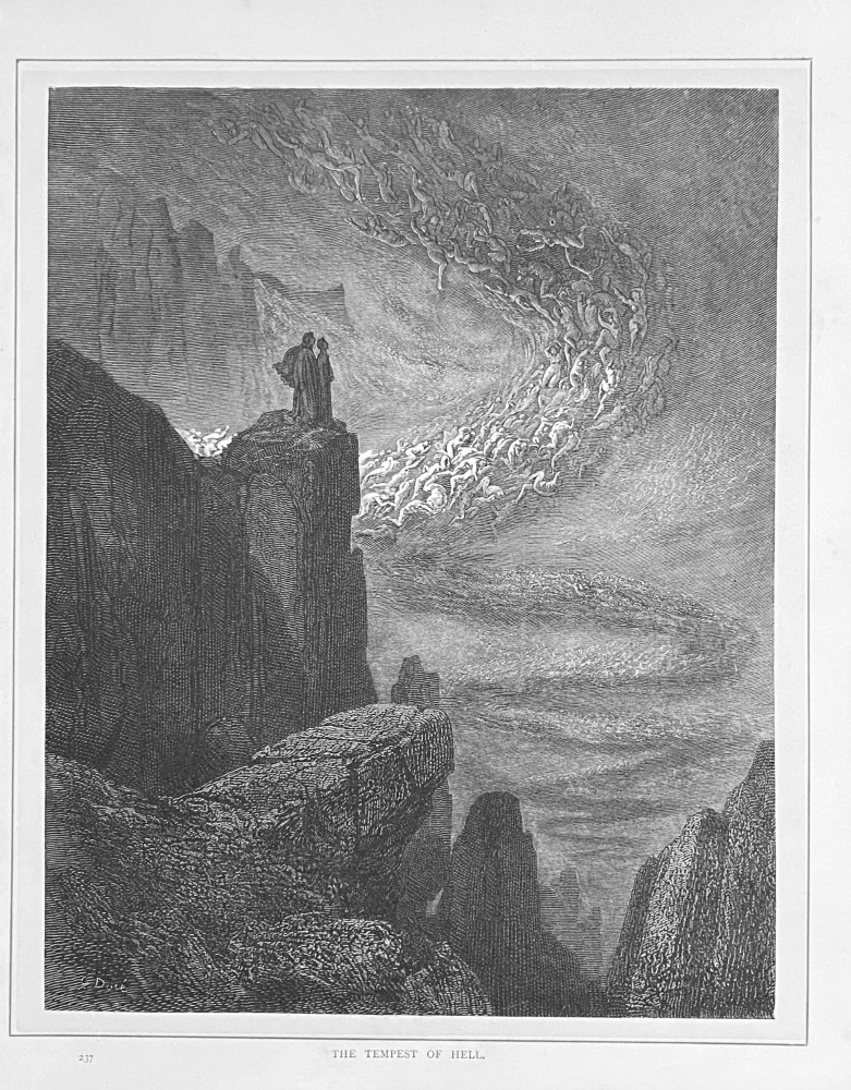 The Tempest of Hell.  1890c.