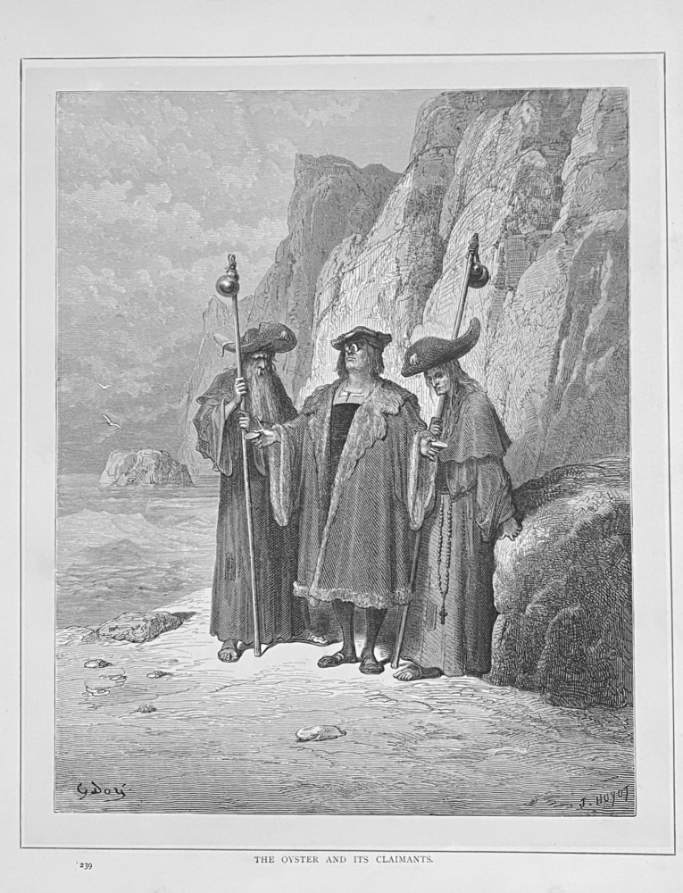 The Oyster and its Claimants.  1890c.