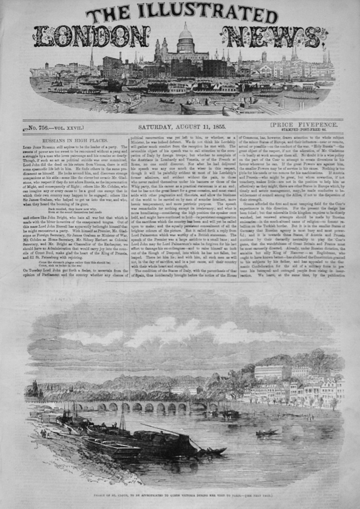 The Illustrated London News - August 11, 1855
