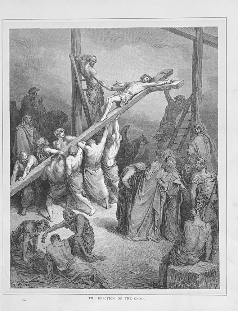 The Erection of the Cross.  1890c.