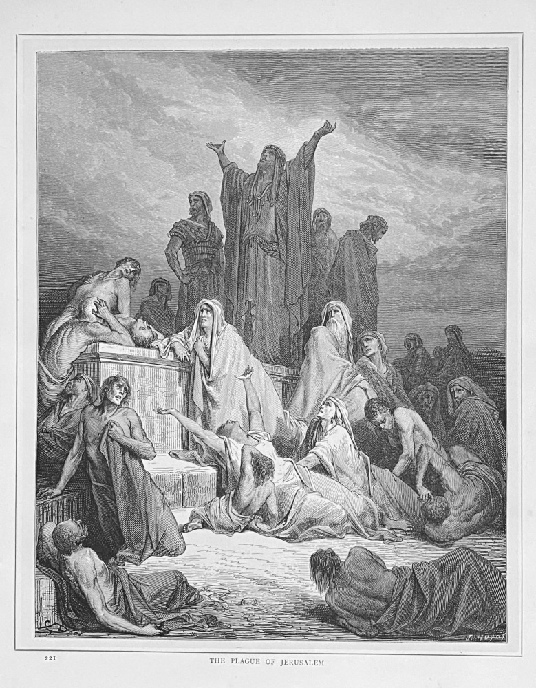 The Plague of Jerusalem.  1890c.