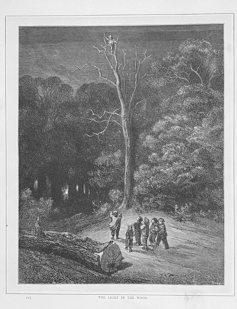 The Light in the Wood.  1890c.