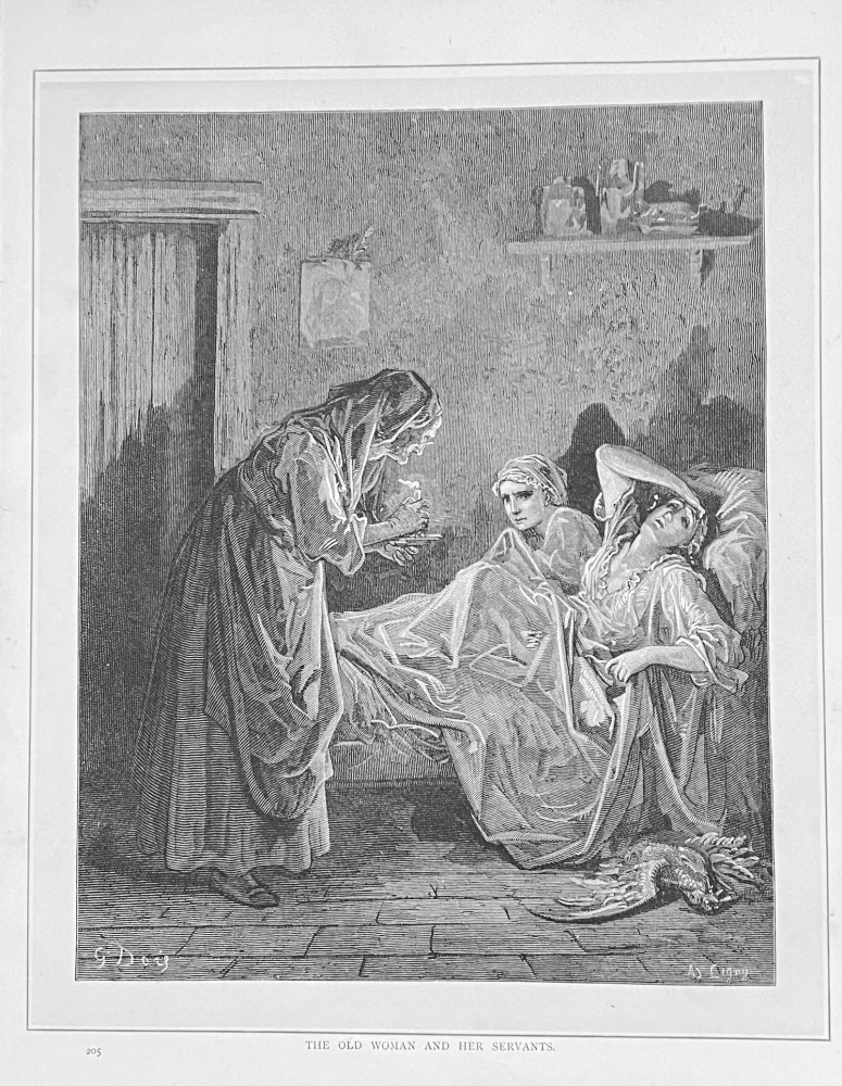 The old Woman and her Servants.  1890c.