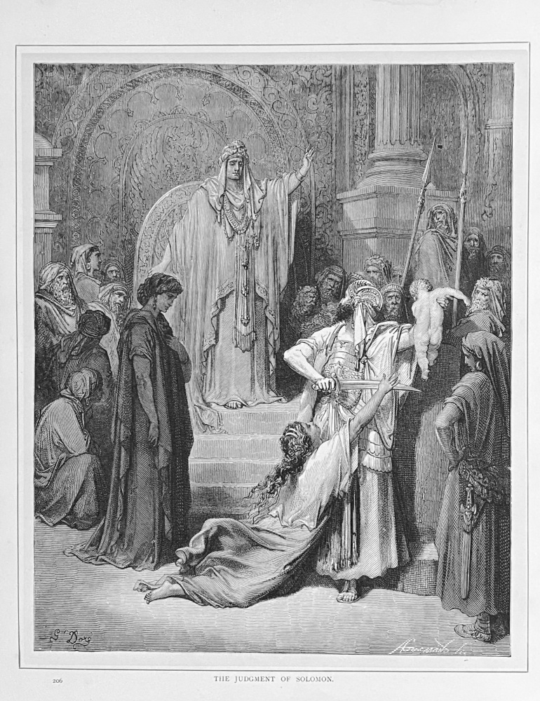 The Judgment of Soloman.  1890c.