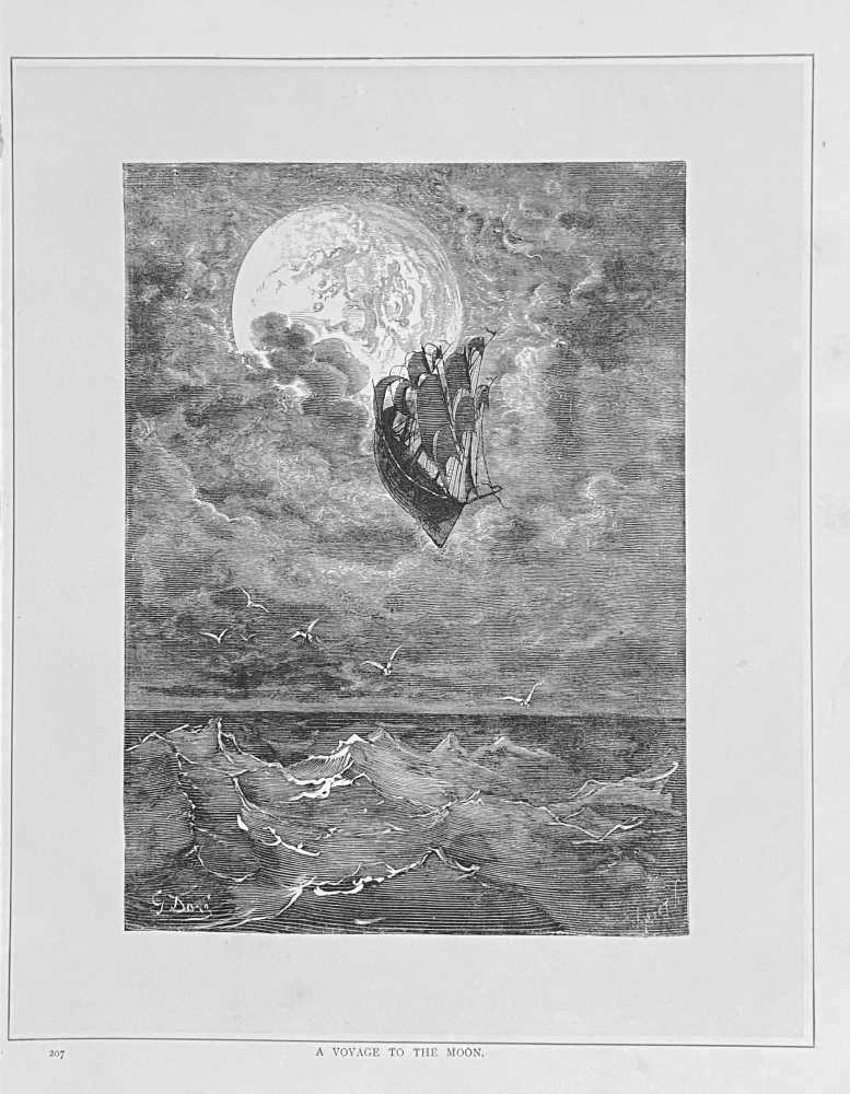 A Voyage to the Moon.  1890.