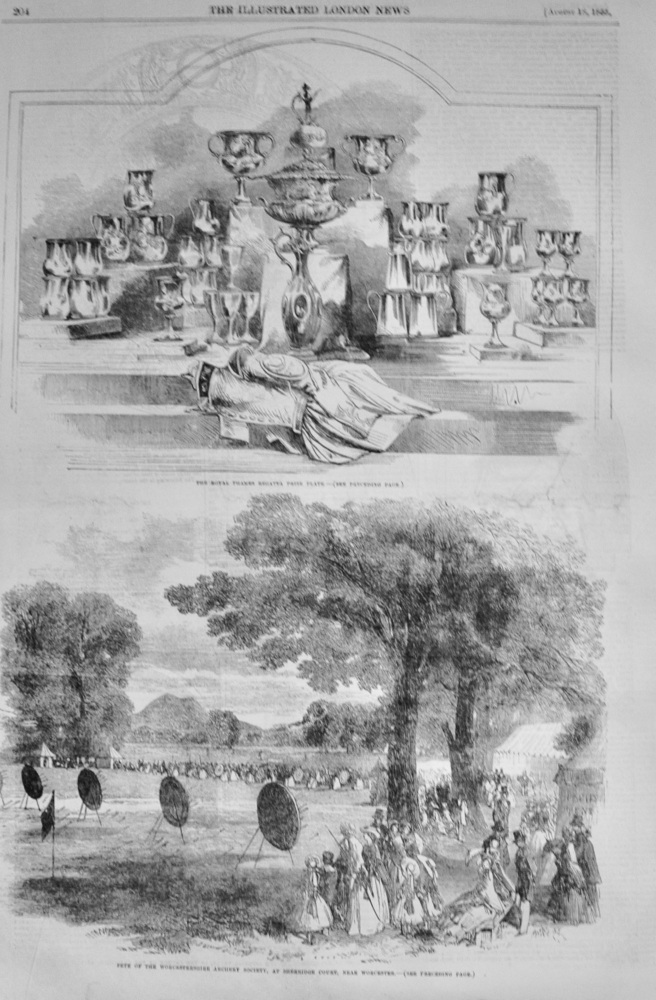 Fete of the Worcestershire Archery Society - 1855