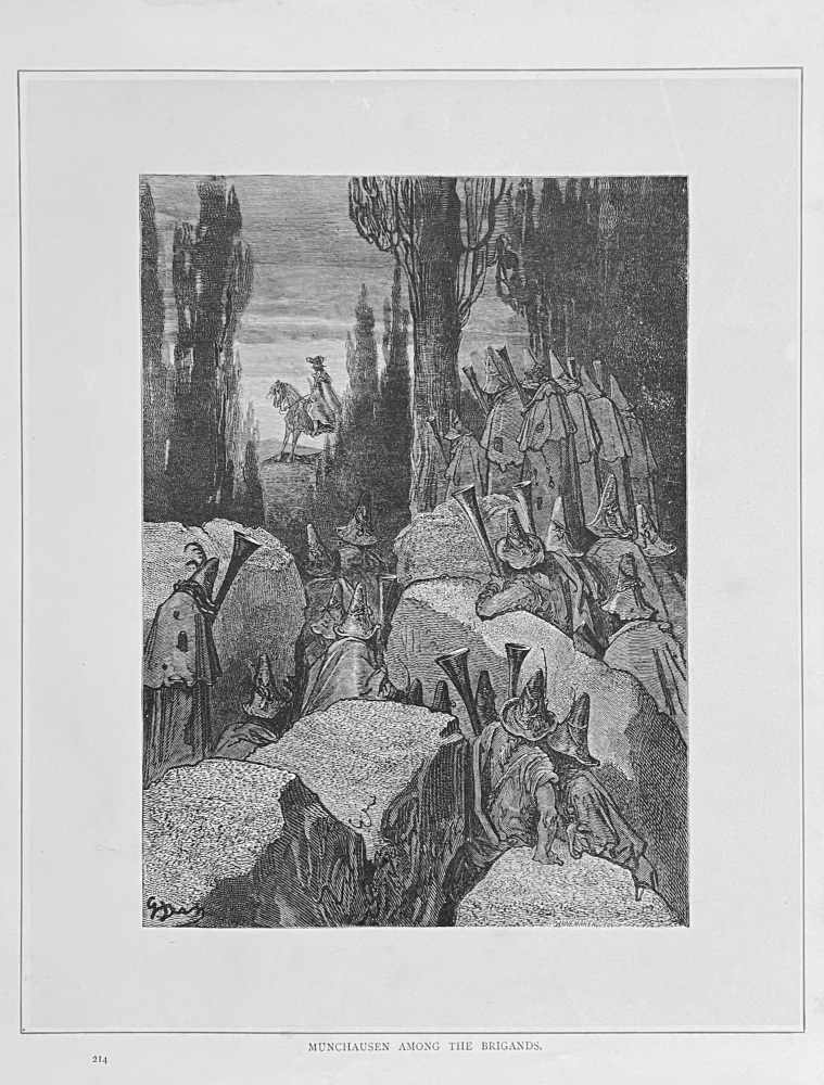 Munchausen among the Brigands.  1890c.