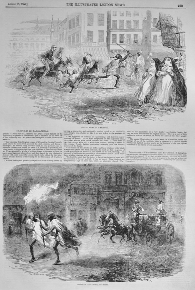 Sketches in Alexandria - 1855