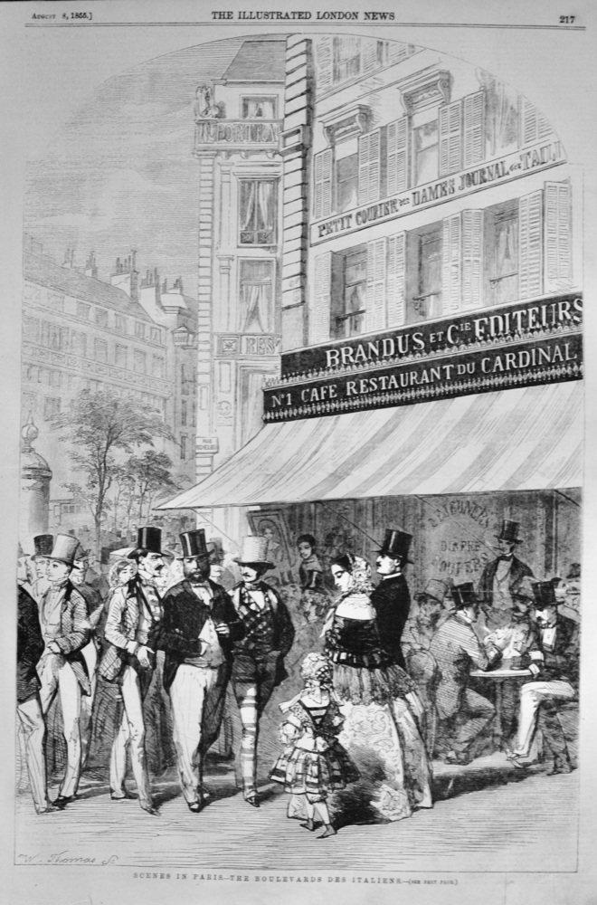The Boulevards Des Italians - 1855