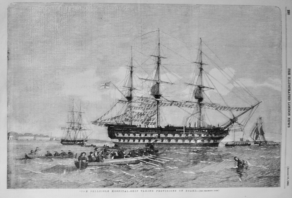 The "Belleisle" Hospital Ship - 1855