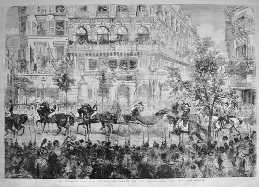 Procession on the Boulevards Des Italiens - 1855