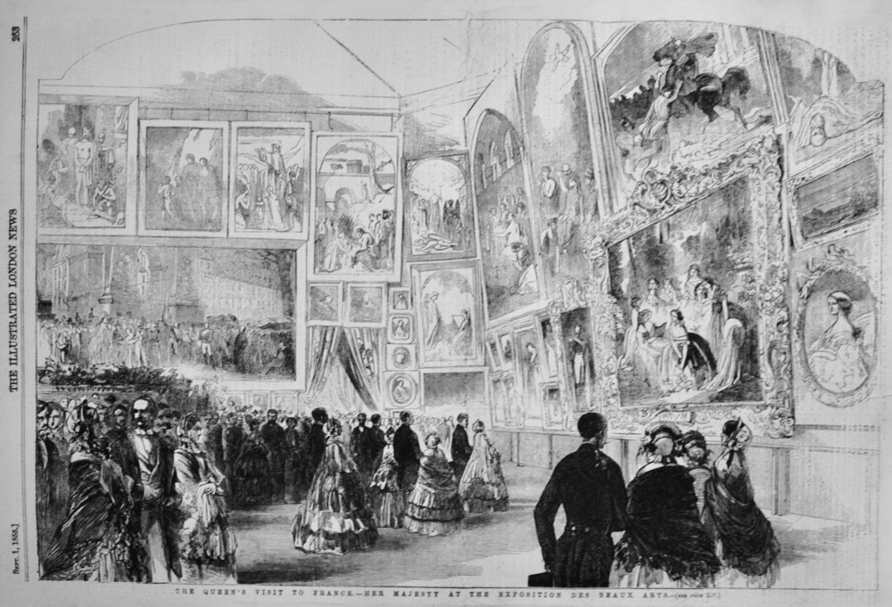 Her Majesty at the Exposition Des Beaux Arts - 1855