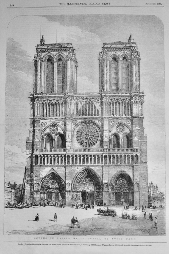 The Cathedral of Notre Dame - 1855