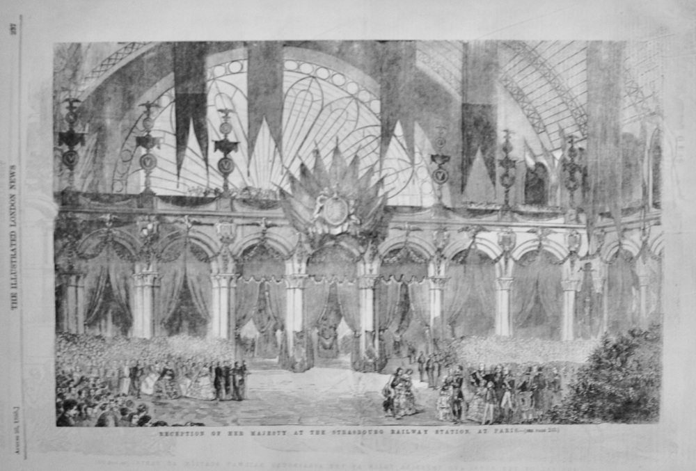 Reception of Her Majesty at Strasbourg Railway Station - 1855