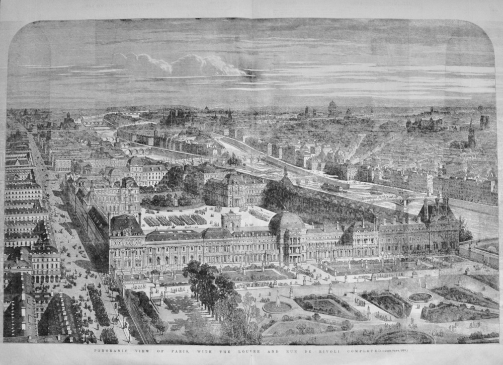 Panoramic View of Paris - 1855