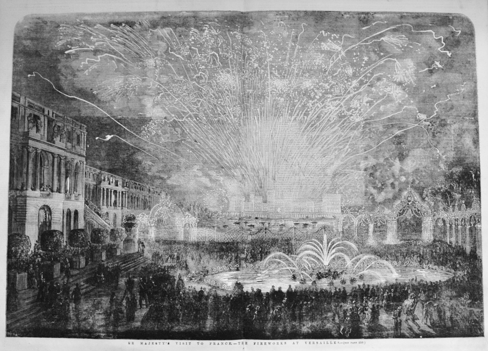 The Fireworks at Versailles - 1855