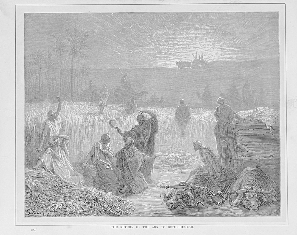 The Return of the Ark to Beth-Shemesh.  1890c.