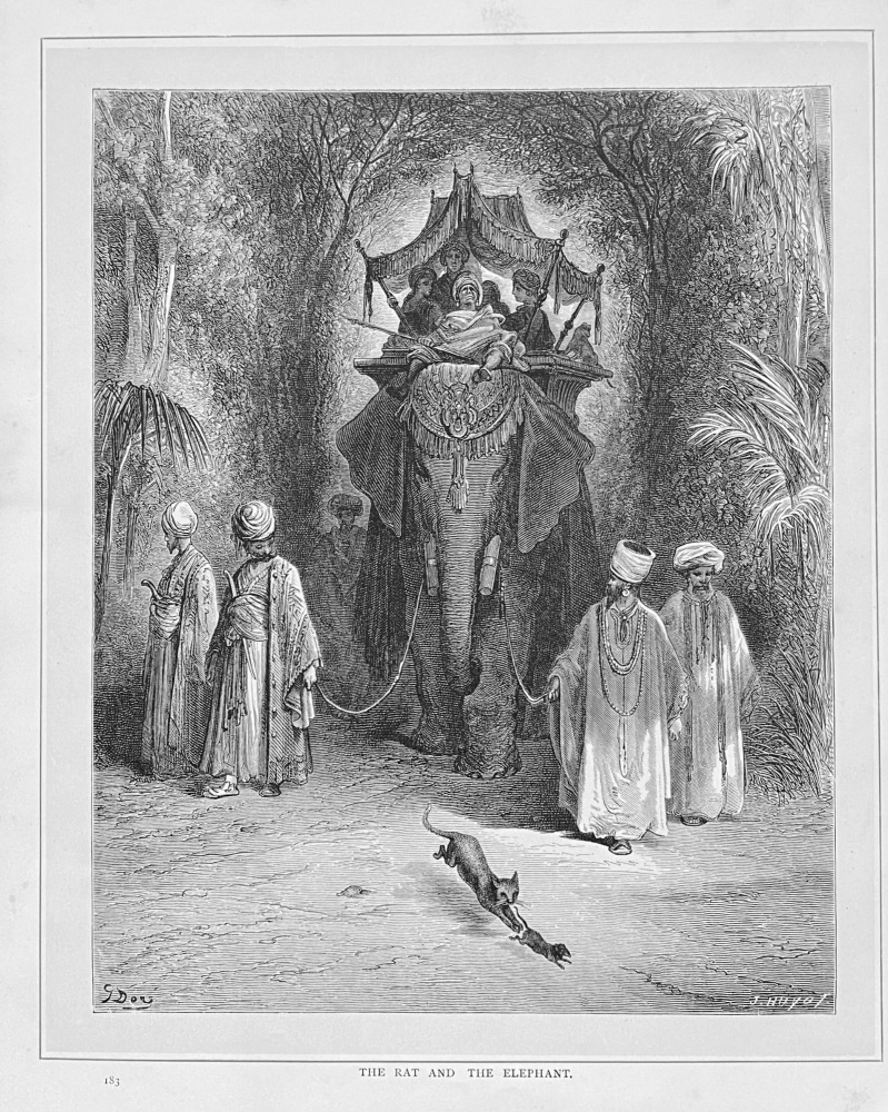 The Rat and the Elephant.  1890c.