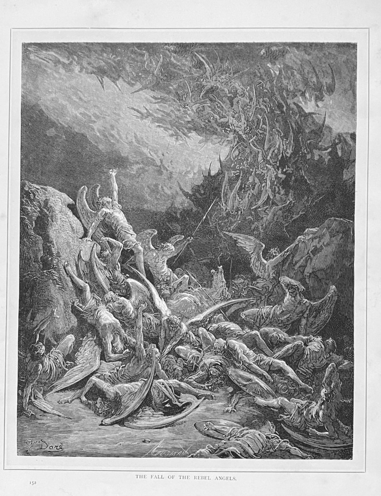 The Fall of the Rebel Angels.  1890c.