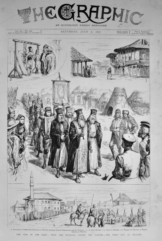 The War in the East:  With the Russians across the Danube - 1878