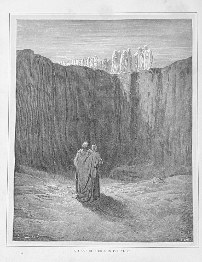 A Troop of Spirits in Purgatory.  1890c.