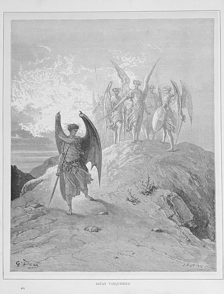 Satan Vanquished.  1890c.